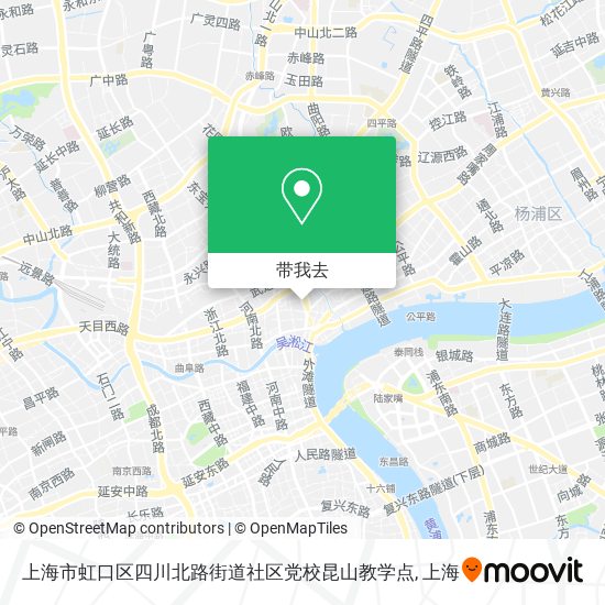 上海市虹口区四川北路街道社区党校昆山教学点地图