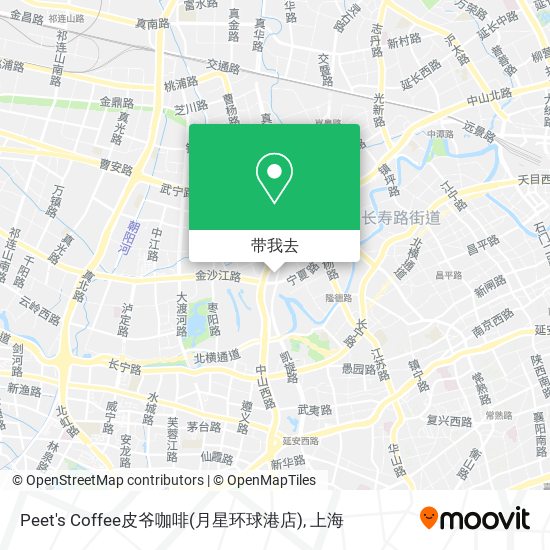 Peet's Coffee皮爷咖啡(月星环球港店)地图