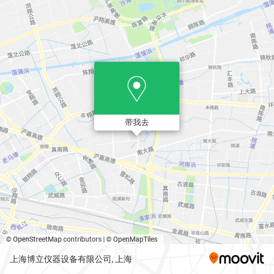 上海博立仪器设备有限公司地图