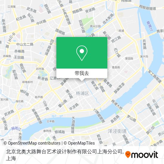 北京北奥大路舞台艺术设计制作有限公司上海分公司地图