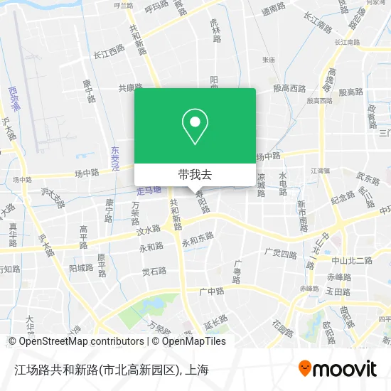 江场路共和新路(市北高新园区)地图