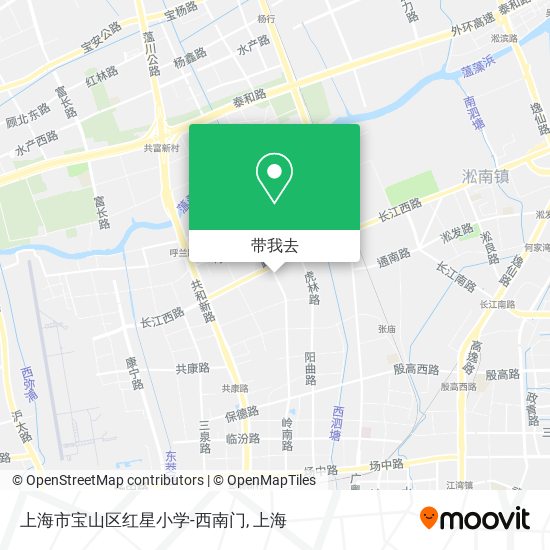 上海市宝山区红星小学-西南门地图