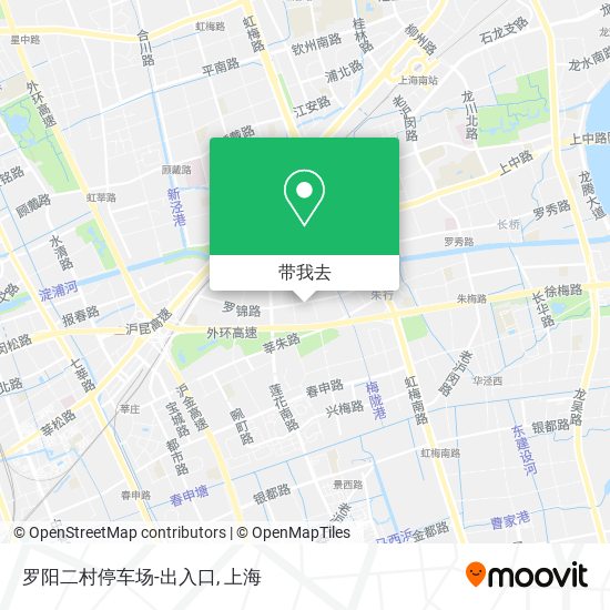 罗阳二村停车场-出入口地图