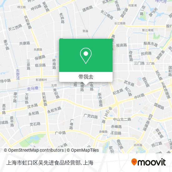 上海市虹口区吴先进食品经营部地图
