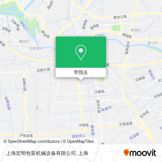 上海宏明包装机械设备有限公司地图