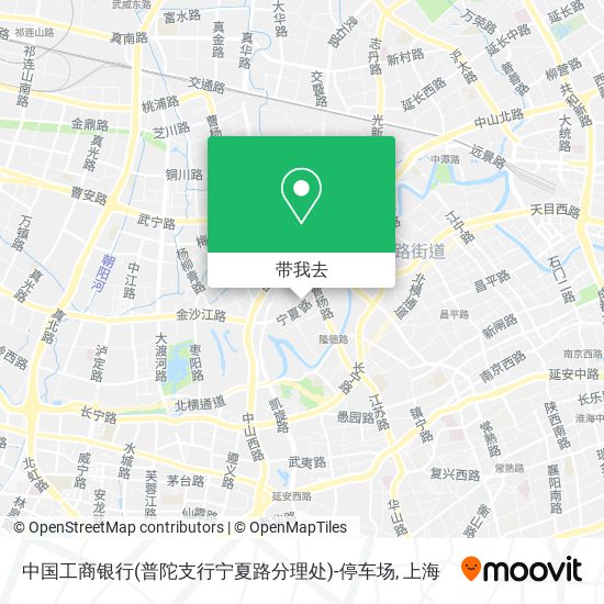 中国工商银行(普陀支行宁夏路分理处)-停车场地图
