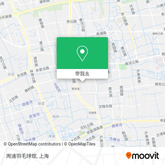 周浦羽毛球馆地图