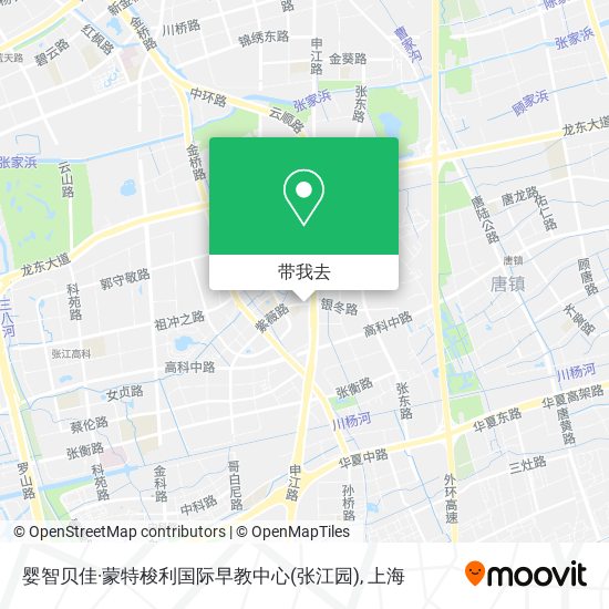 婴智贝佳·蒙特梭利国际早教中心(张江园)地图