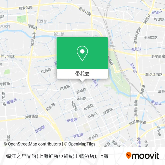 锦江之星品尚(上海虹桥枢纽纪王镇酒店)地图