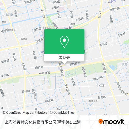 上海浦英特文化传播有限公司(新多路)地图
