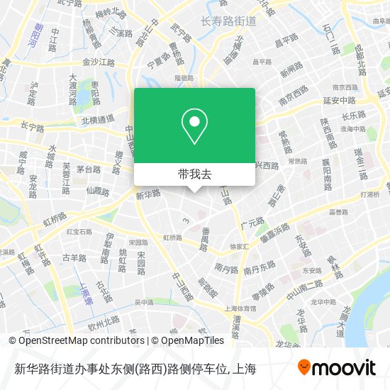 新华路街道办事处东侧(路西)路侧停车位地图