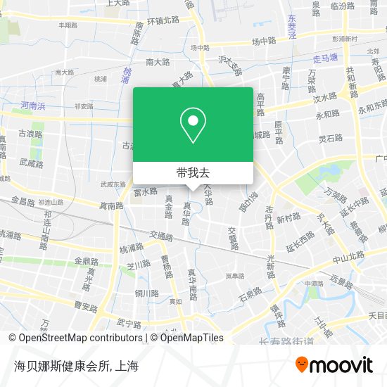 海贝娜斯健康会所地图