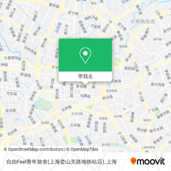 自由Feel青年旅舍(上海娄山关路地铁站店)地图