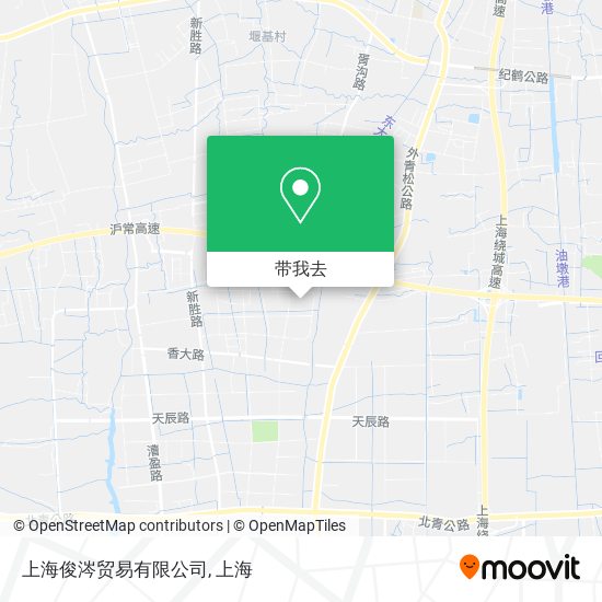 上海俊涔贸易有限公司地图