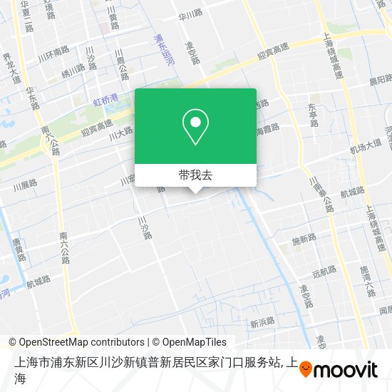 上海市浦东新区川沙新镇普新居民区家门口服务站地图