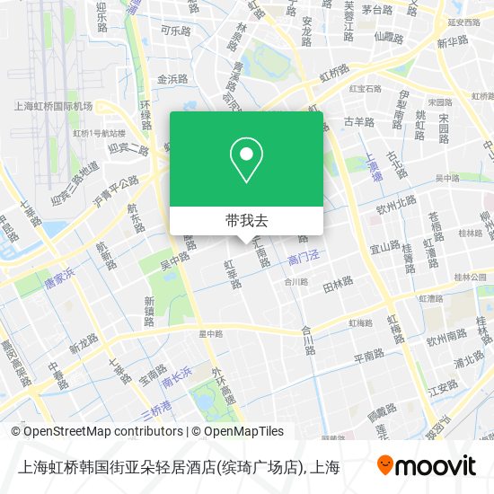 上海虹桥韩国街亚朵轻居酒店(缤琦广场店)地图