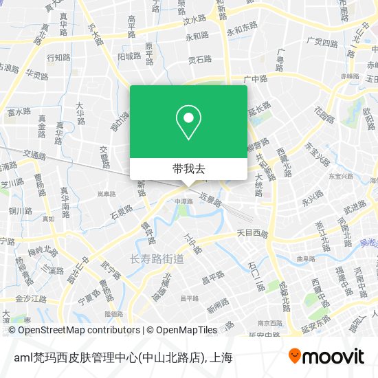 aml梵玛西皮肤管理中心(中山北路店)地图