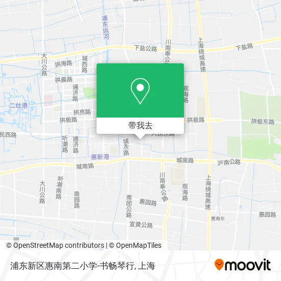 浦东新区惠南第二小学-书畅琴行地图