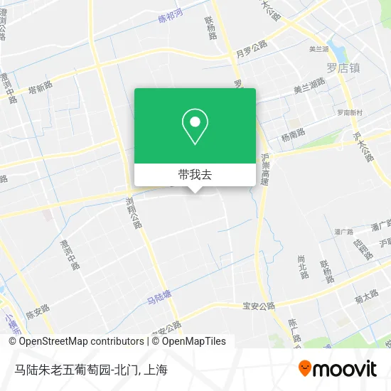 马陆朱老五葡萄园-北门地图