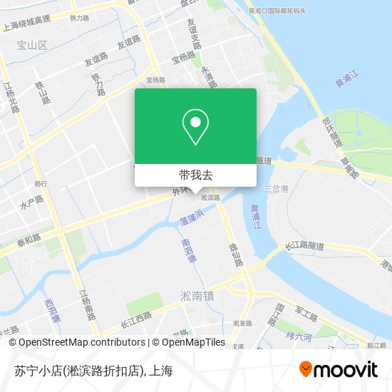 苏宁小店(淞滨路折扣店)地图