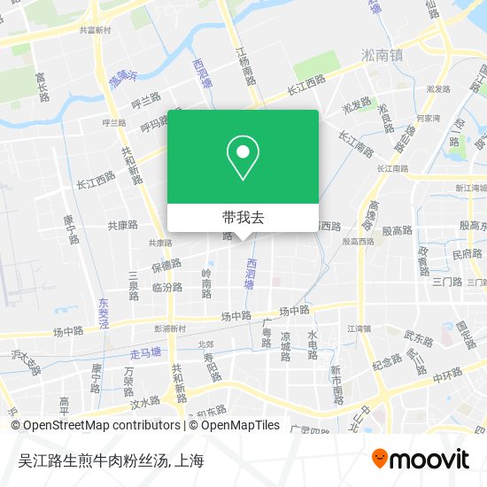 吴江路生煎牛肉粉丝汤地图