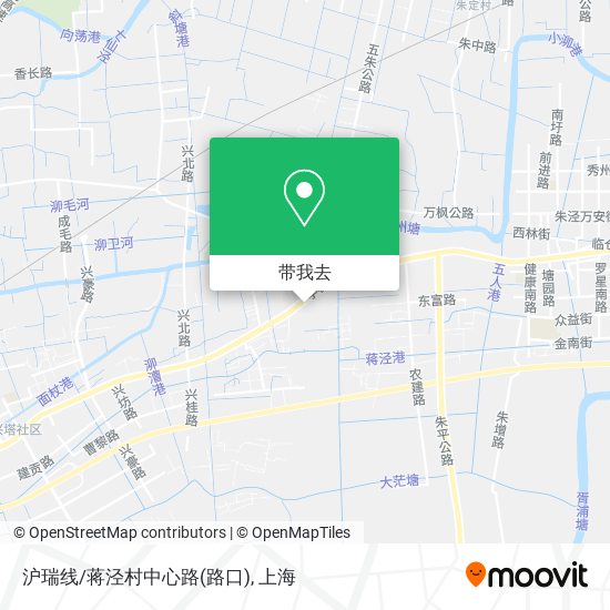 沪瑞线/蒋泾村中心路(路口)地图
