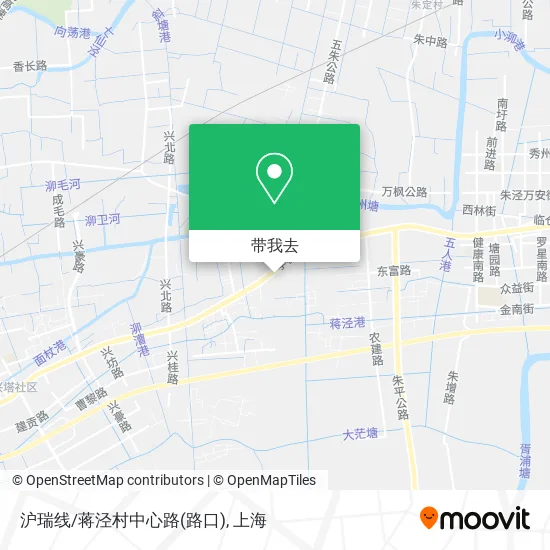 沪瑞线/蒋泾村中心路(路口)地图