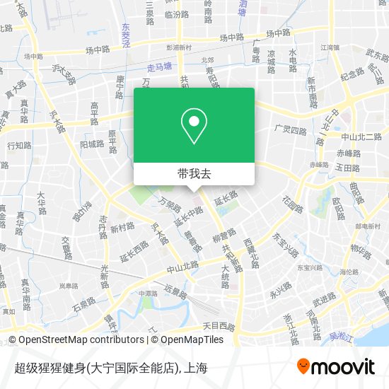 超级猩猩健身(大宁国际全能店)地图