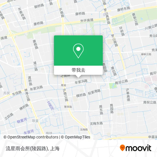 流星雨会所(陵园路)地图