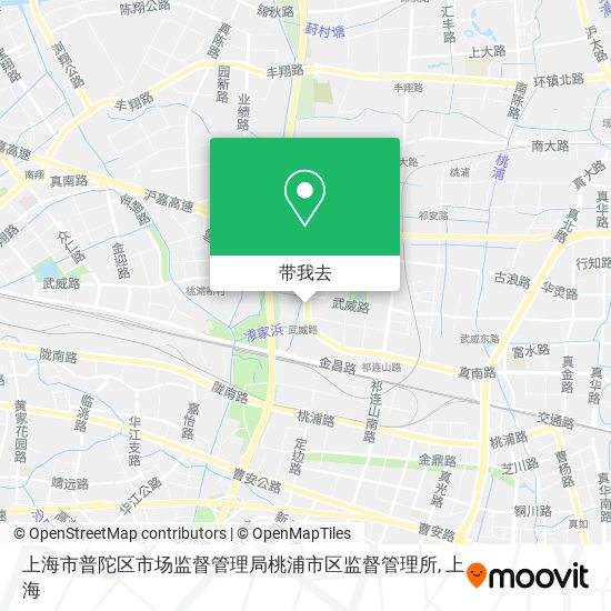 上海市普陀区市场监督管理局桃浦市区监督管理所地图