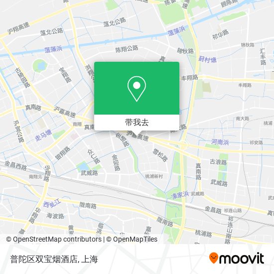 普陀区双宝烟酒店地图