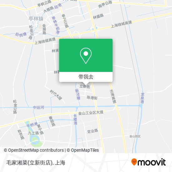 毛家湘菜(立新街店)地图