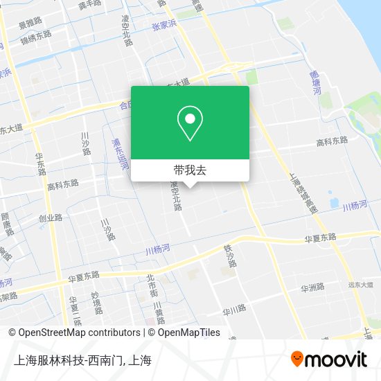 上海服林科技-西南门地图