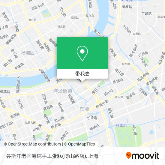 谷斯汀老香港纯手工蛋糕(博山路店)地图
