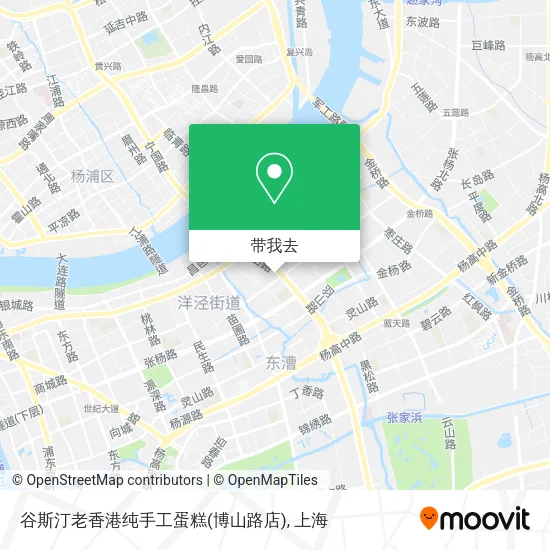 谷斯汀老香港纯手工蛋糕(博山路店)地图