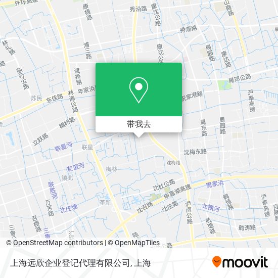 上海远欣企业登记代理有限公司地图
