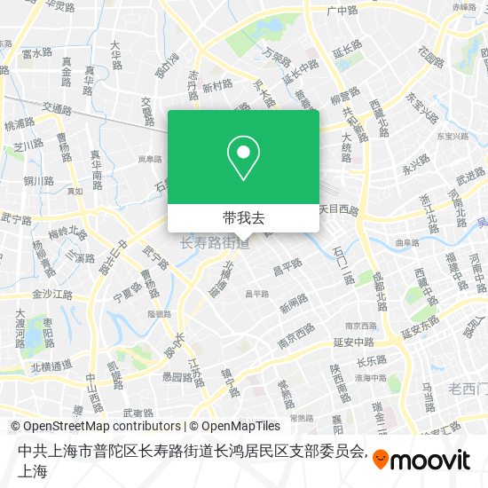 中共上海市普陀区长寿路街道长鸿居民区支部委员会地图