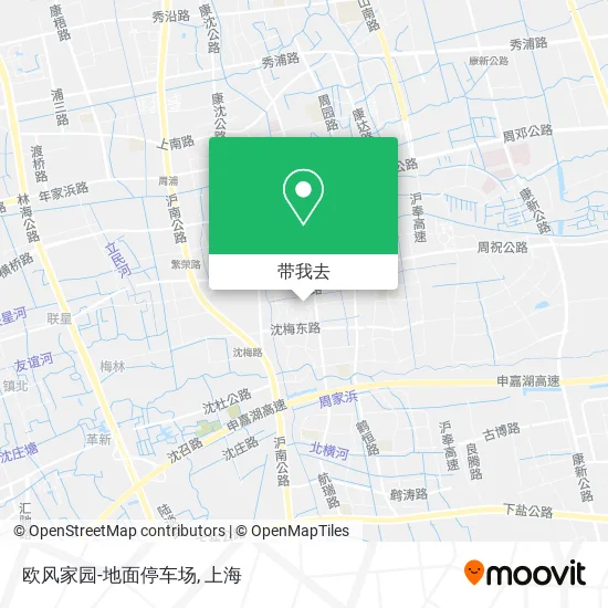 欧风家园-地面停车场地图