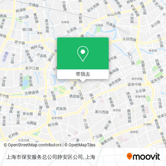 上海市保安服务总公司静安区公司地图