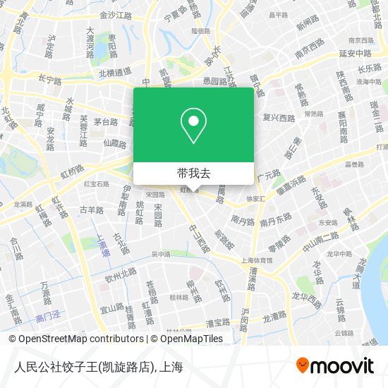 人民公社饺子王(凯旋路店)地图