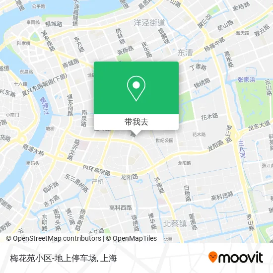 梅花苑小区-地上停车场地图