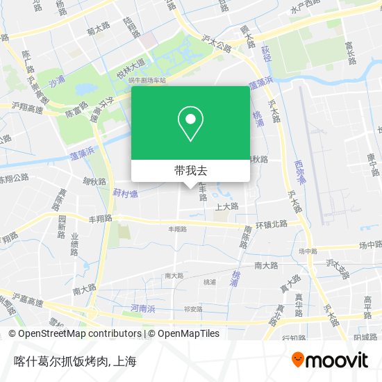 喀什葛尔抓饭烤肉地图