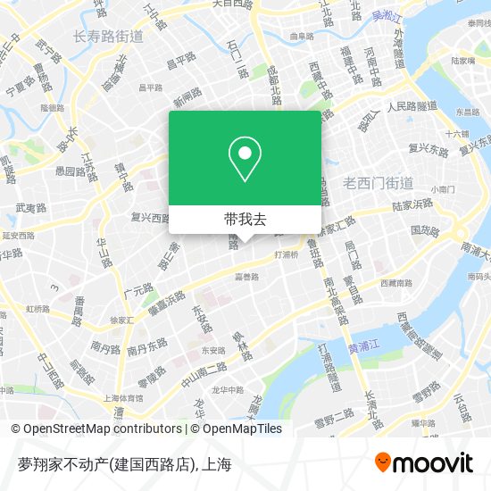 夢翔家不动产(建国西路店)地图