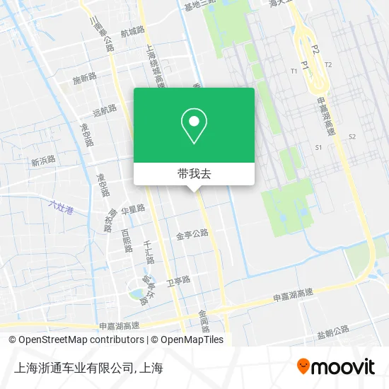 上海浙通车业有限公司地图