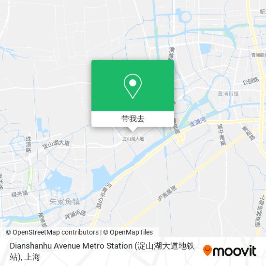 Dianshanhu Avenue  Metro Station (淀山湖大道地铁站)地图