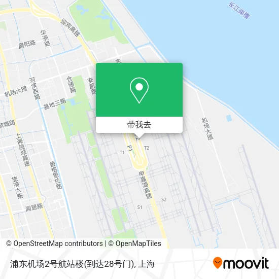 浦东机场2号航站楼(到达28号门)地图