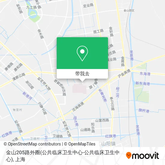 金山205路外圈(公共临床卫生中心-公共临床卫生中心)地图