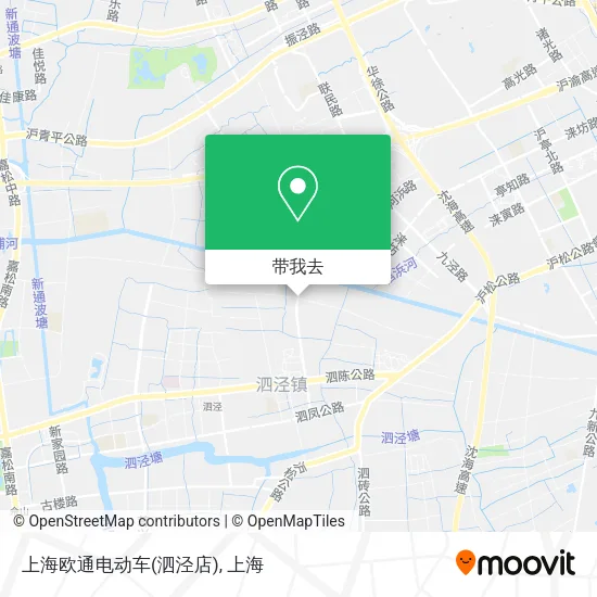 上海欧通电动车(泗泾店)地图