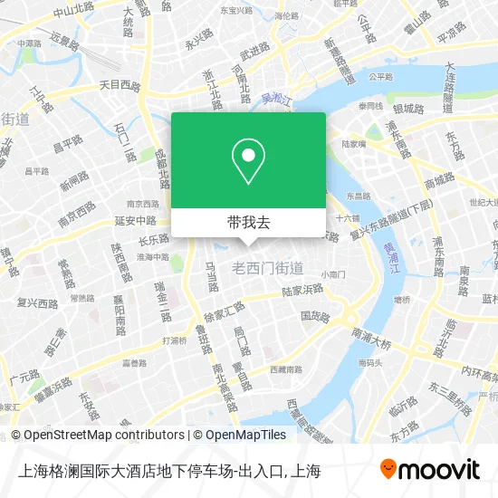 上海格澜国际大酒店地下停车场-出入口地图