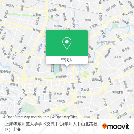 上海华东师范大学学术交流中心(华师大中山北路校区)地图